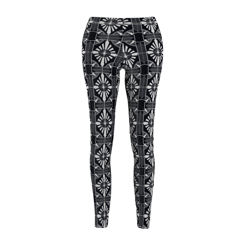White on Black - Leggings