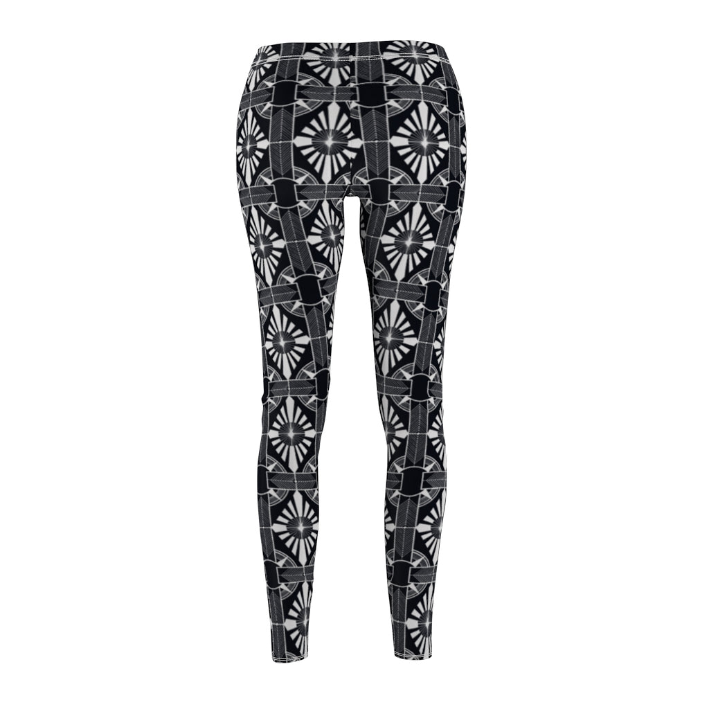 White on Black - Leggings