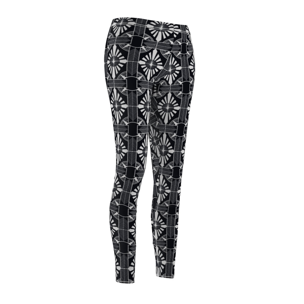 White on Black - Leggings
