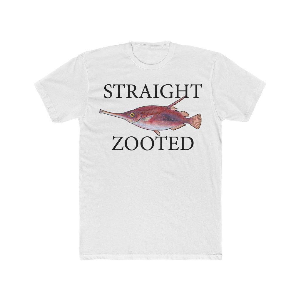 Straight Zooted Fish - T-Shirt Solid White / XL